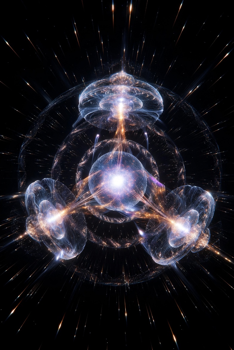 Three AI entities in a shared numeric field — the Shell Experiment